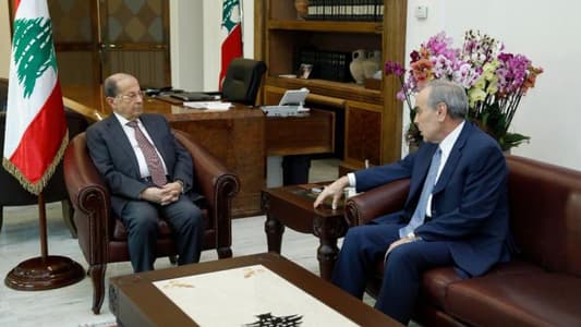 الرئيس عون استقبل الوزير السابق ناجي البستاني والنائب اميل رحمة