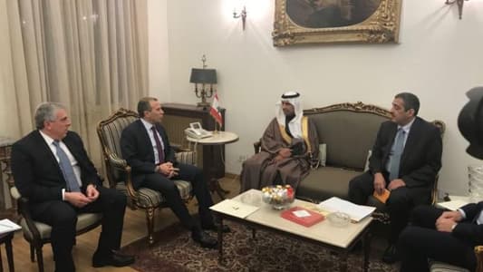 KSA ambassador hands Bassil invitation to attend OIC meeting