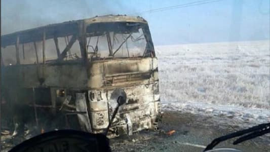 Bus Catches Fire in Kazakhstan, Killing 52 Uzbeks