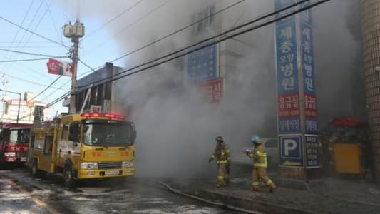 South Korean hospital fire kills at least 37, patients walk through fire to escape