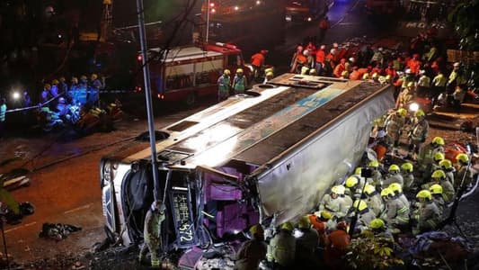 19 Killed, 65 Injured after Hong Kong Bus Overturns