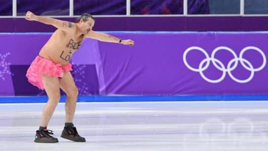 Man Crashes the Olympics Wearing Tutu and Monkey Sock