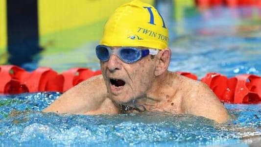 99-Year-Old Swimmer Breaks World Record