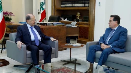 Tueni briefs Aoun over meetings with Iraqi officials 