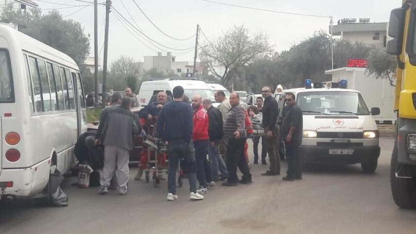بالصورة: 5 جرحى في حادث سير