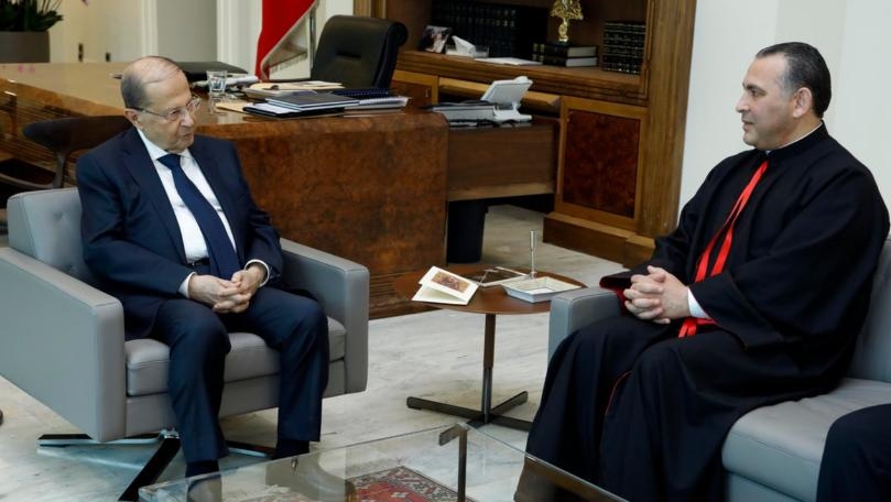 الرئيس عون استقبل مطران السريان الكاثوليك الجديد في لبنان شارل مراد
