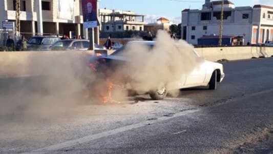 بالصورة: أحرق سيارته احتجاجاً على حجزها!