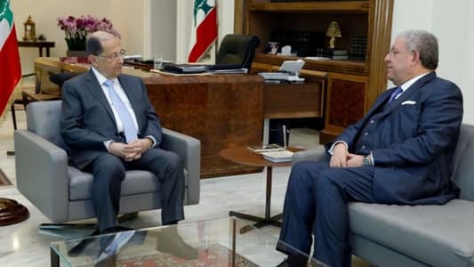 Machnouk briefs Aoun on preparations for elections, Rome II resolutions