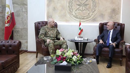 Army commander meets Fenianos in Yarzeh