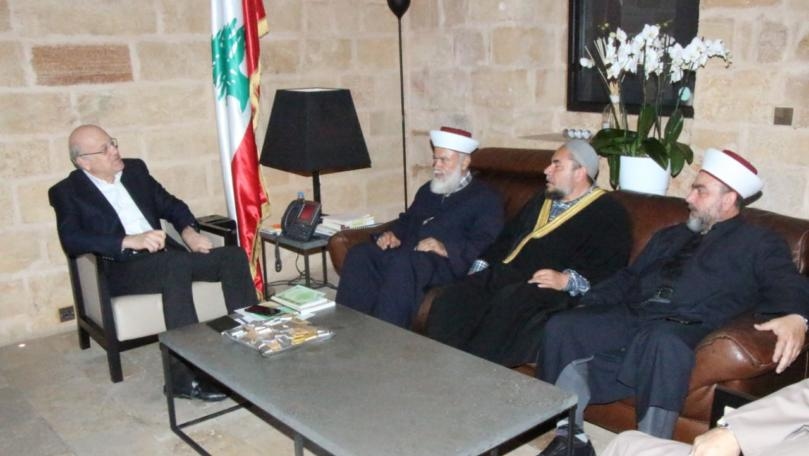 ميقاتي التقى وفداً من هيئة العلماء المسلمين