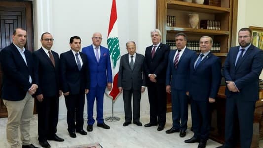 عون استقبل وفدا من رؤساء روابط مخاتير جبل لبنان