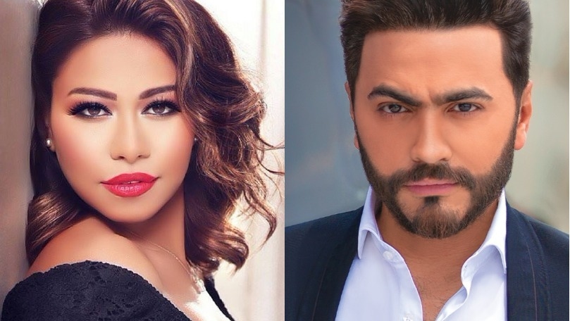 موقف عفوي لشيرين وتامر... وكلام "عسل"