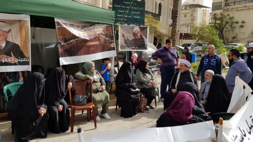 سوسان زار خيمة أهالي المحكومين بأحداث عبرا 