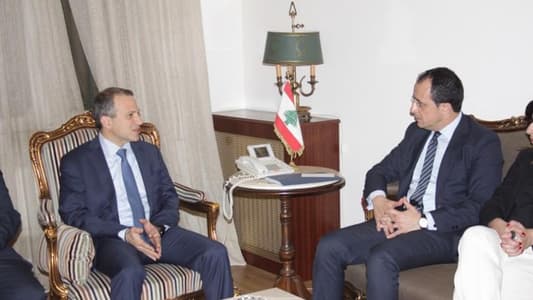 Bassil discusses with Cypriot counterpart tripartite tourism agreement with Greece