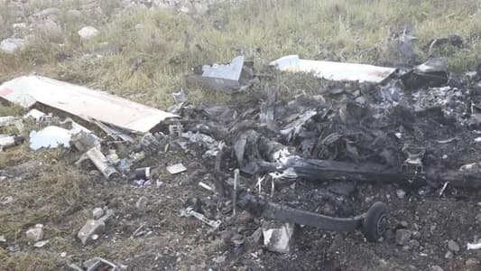 بالصور: سقوط طائرة إسرائيلية في الجنوب