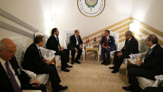 President Aoun holds summit meeting with Jordanian King, side meeting with Egyptian President