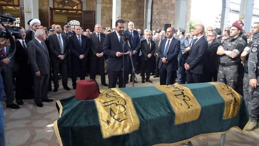 Lebanon bids Suheil Bouji farewell in a massive funeral, President bestows upon him Lebanese 'Order of Merit'