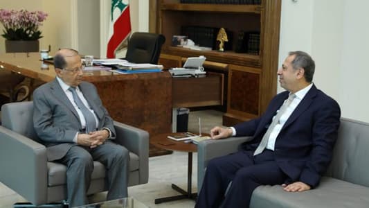 الرئيس عون استقبل النائب عدنان طرابلسي