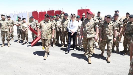 Army commander inaugurates barracks and training center in Arsal, pledges Army support for people of Bekaa