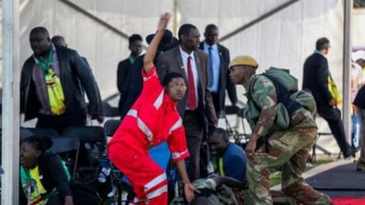 Police search for motive after 49 hurt in Zimbabwe election blast