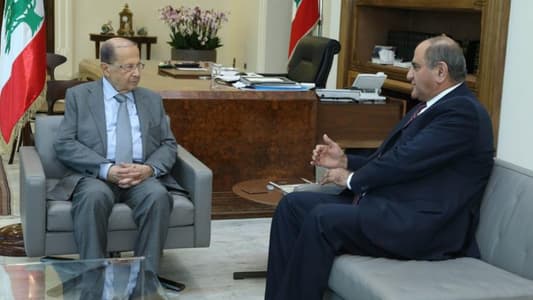 الرئيس عون استقبل وزير البيئة طارق الخطيب