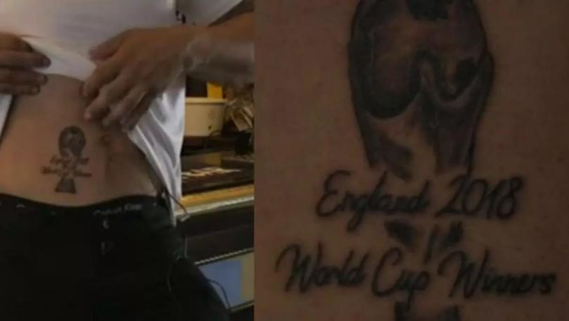 Optimistic Fan Gets 'England 2018 World Cup Winners' Tattooed on His Stomach