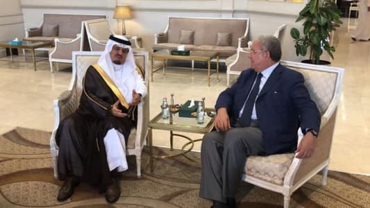 Machnouk arrives in Saudi Arabia on official visit
