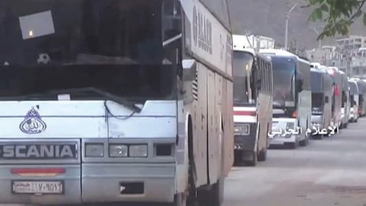 Buses arrive to evacuate two besieged pro-Assad Syrian villages