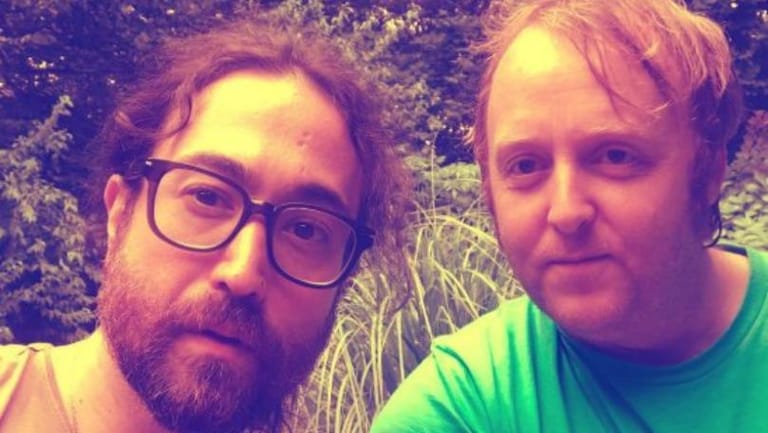 John Lennon and Paul McCartney’s Lookalike Sons Pose for Selfie
