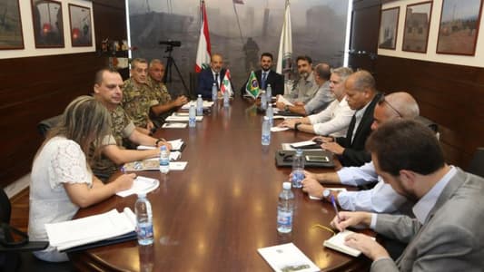 Lebanese-Brazilian talks at Defense Ministry