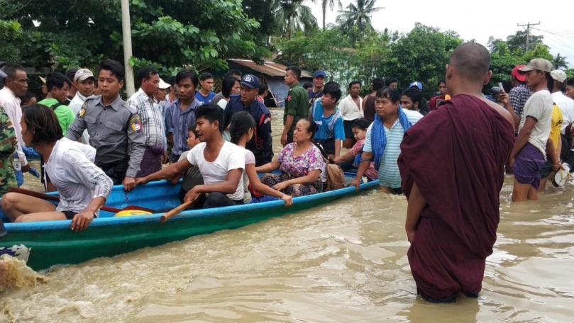 Dam breach floods communities in central Myanmar, blocks highway