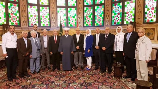المفتي دريان استقبل الهيئة الإدارية الجديدة لجمعية آل طبارة