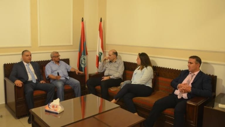 سعد إستقبل وفدا من وزارة الزراعة 