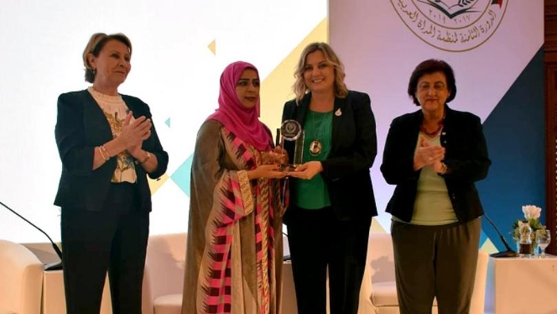 Claudine Aoun Roukoz head of Supreme Council of Arab Women Organization