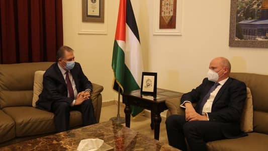 Ambassadors Dabbour, Kindl discuss Palestinian refugees' conditions
