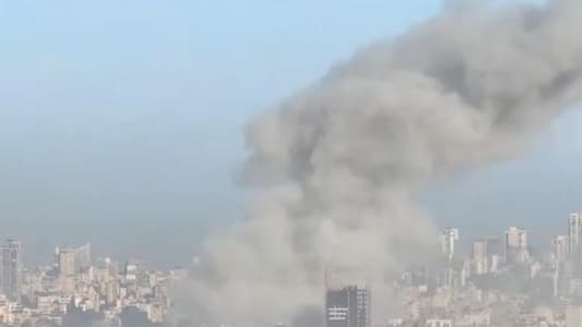 Photo: A new Israeli airstrike targeted the Chiyah area near Al Hayat Hospital in Dahiyeh