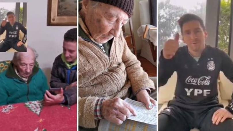 Argentine Grandfather, 100, Keeps Handwritten Notes of Every Messi Goal