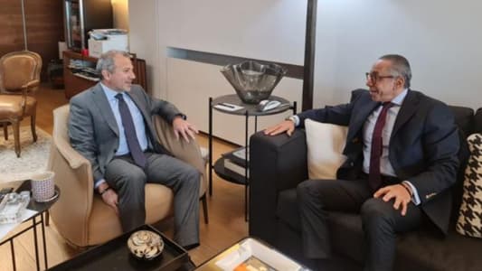 Bassil, Egyptian ambassador discuss Israeli aggression on Lebanon and ceasefire issue