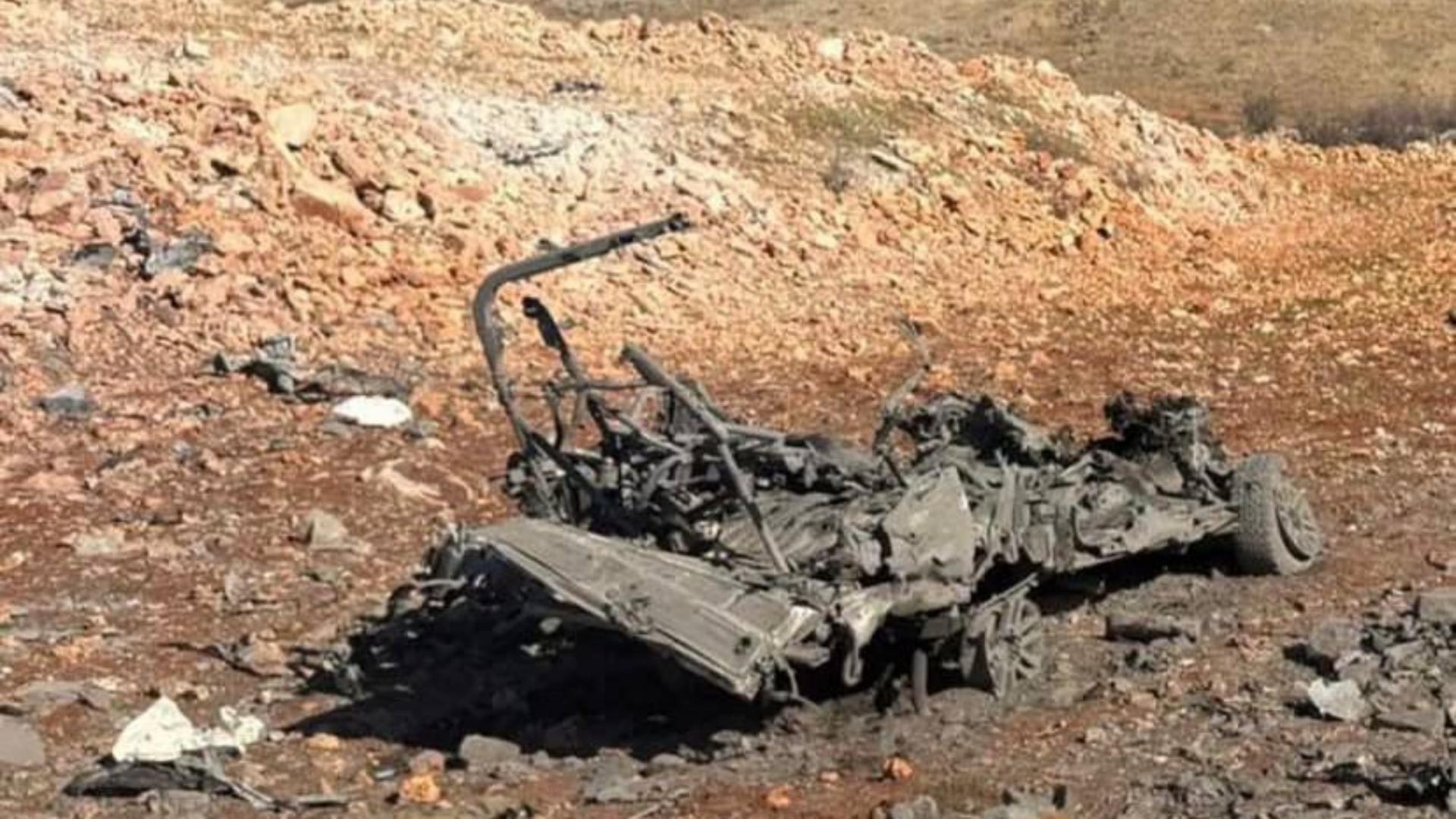 بالصّورة: آليّة إسرائيليّة "مفحّمة"