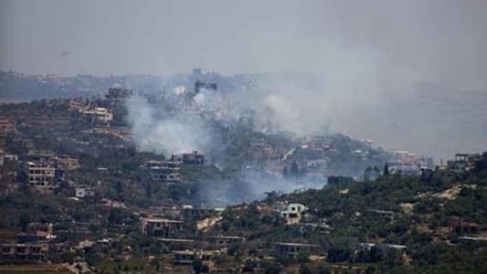 NNA: Parts of the town of Naqoura were subjected to Israeli enemy artillery shelling, targeting a house where a fire broke out inside