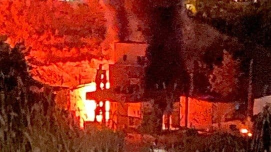 Civil Defense: Our teams are currently working to extinguish the fire that broke out inside a gas station in Hadath Al-Jabba