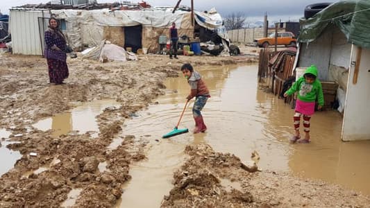 Photos: Lebanon's Winter Storm Freezes Refugees in Flooded Camps