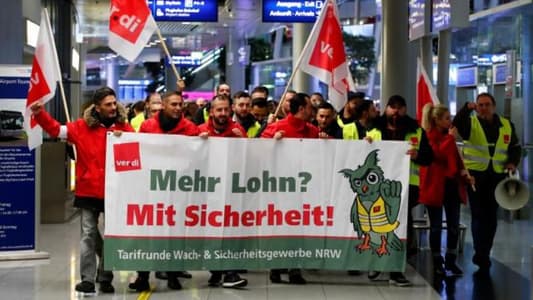 German airport security staff strike hits more than 600 flights