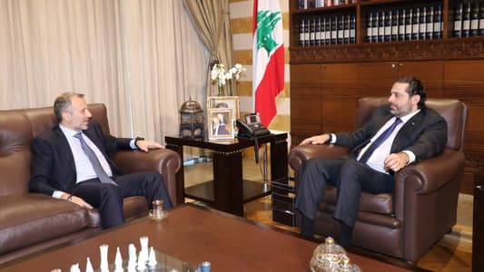 Hariri discusses with Bassil "ideas" to form government