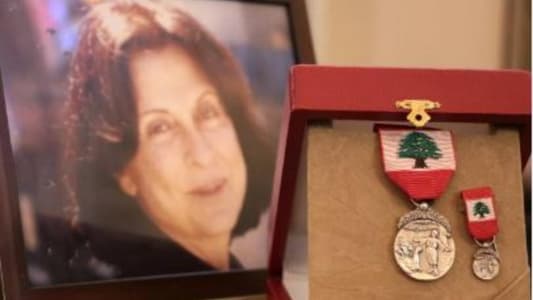 Lebanon bids farewell to May Menassa, Aoun awards late writer National Order of Merit