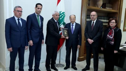 Aoun: Fight against corruption will not stop