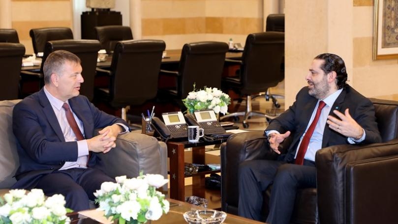 Hariri receives Lazzarini and ambassadors of Egypt, Qatar and Jordan