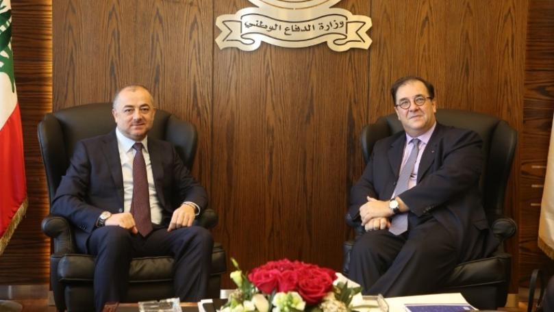 Bou Saab talks bilateral ties with Foucher, Blue Line and tunnels with Del Col
