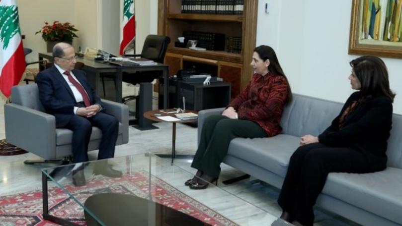 Aoun meets ESCWA Executive Secretary