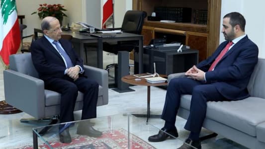 الرئيس عون استقبل وزير المهجرين غسان عطالله وعرض معه لشؤون الوزارة
